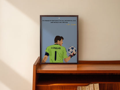 Iker Casillas Real Madrid Framed Poster