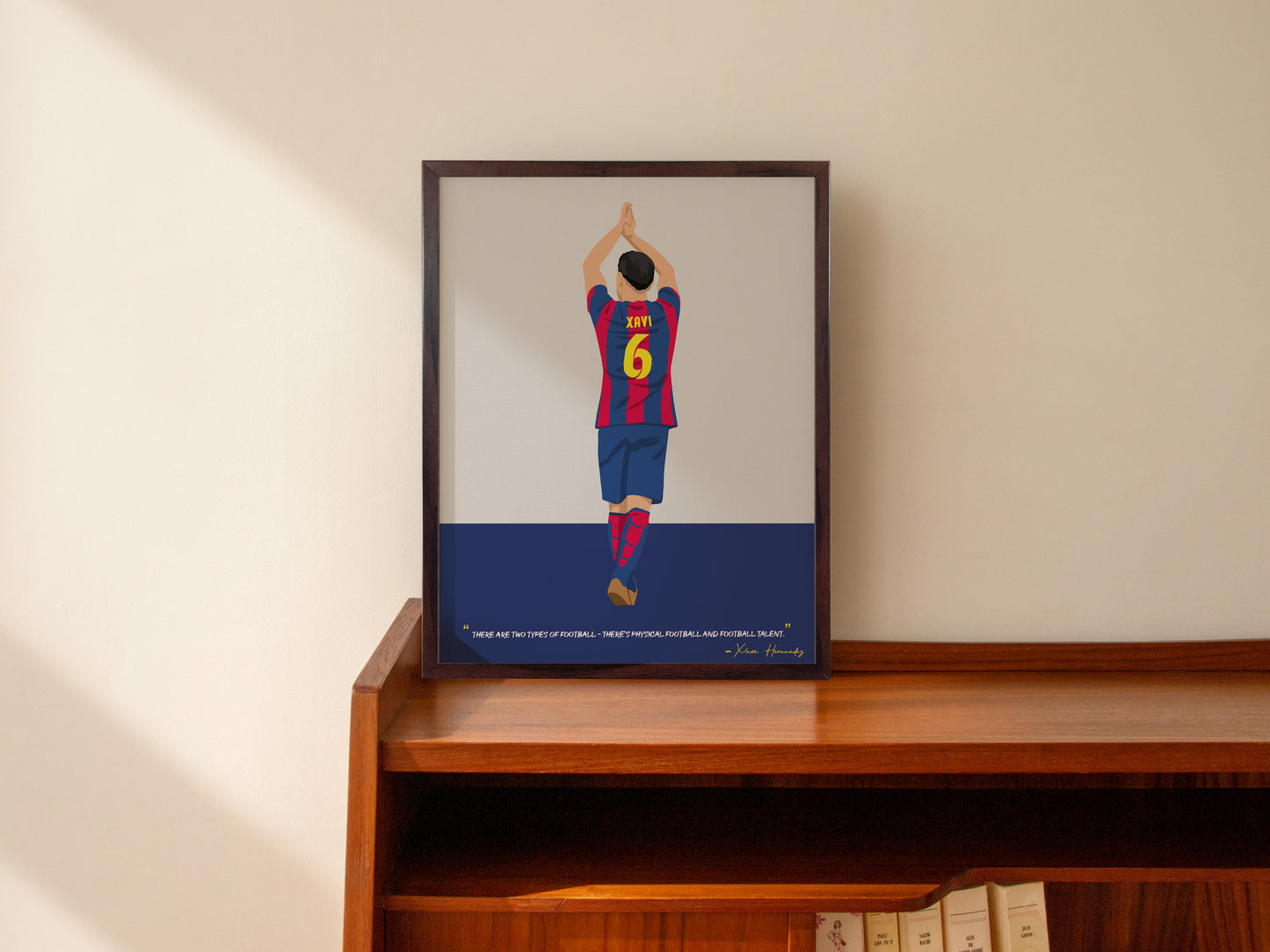 Xavi Barcelona Framed Poster