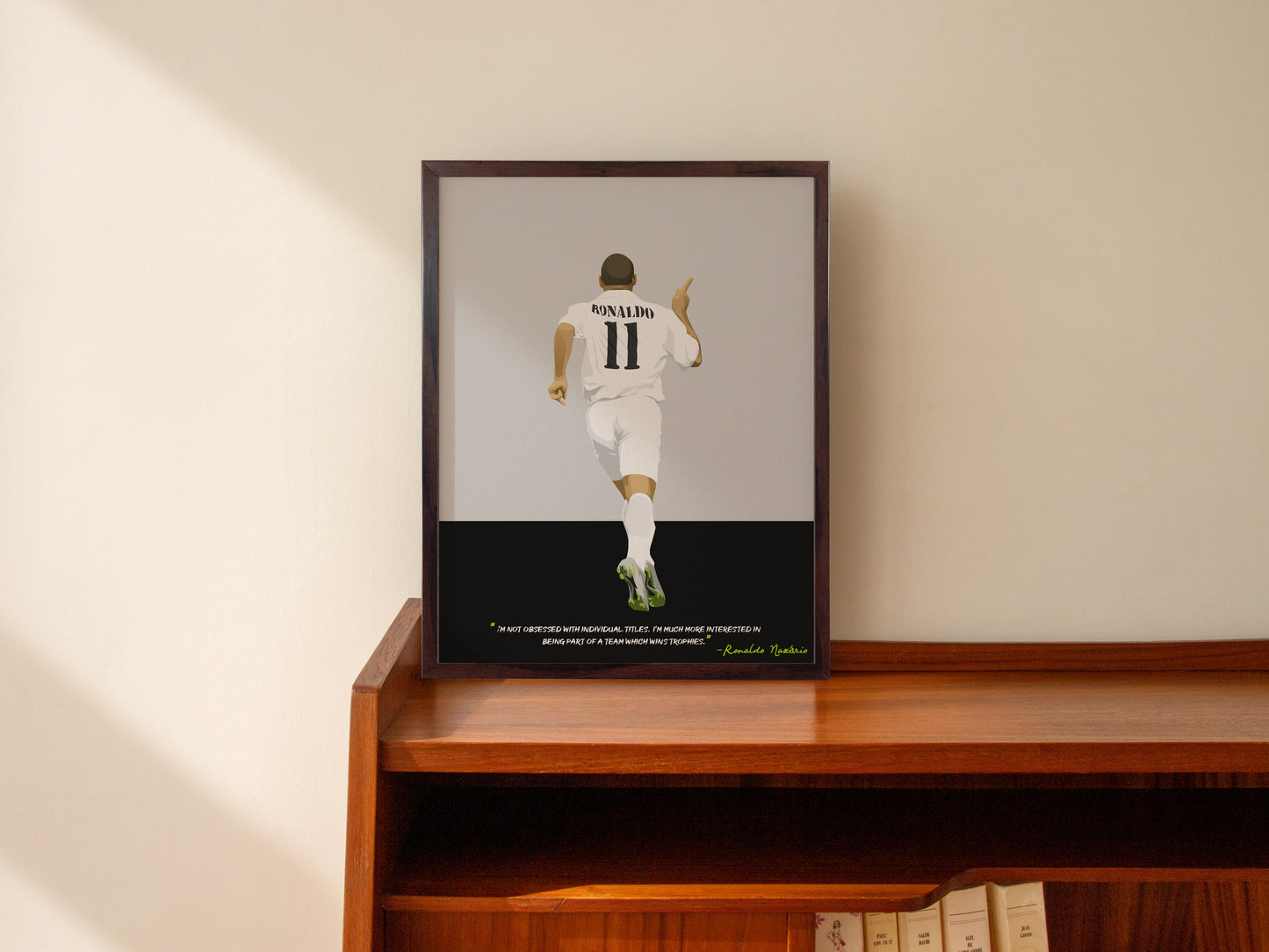 Ronaldo Nazario Real Madrid Framed Poster