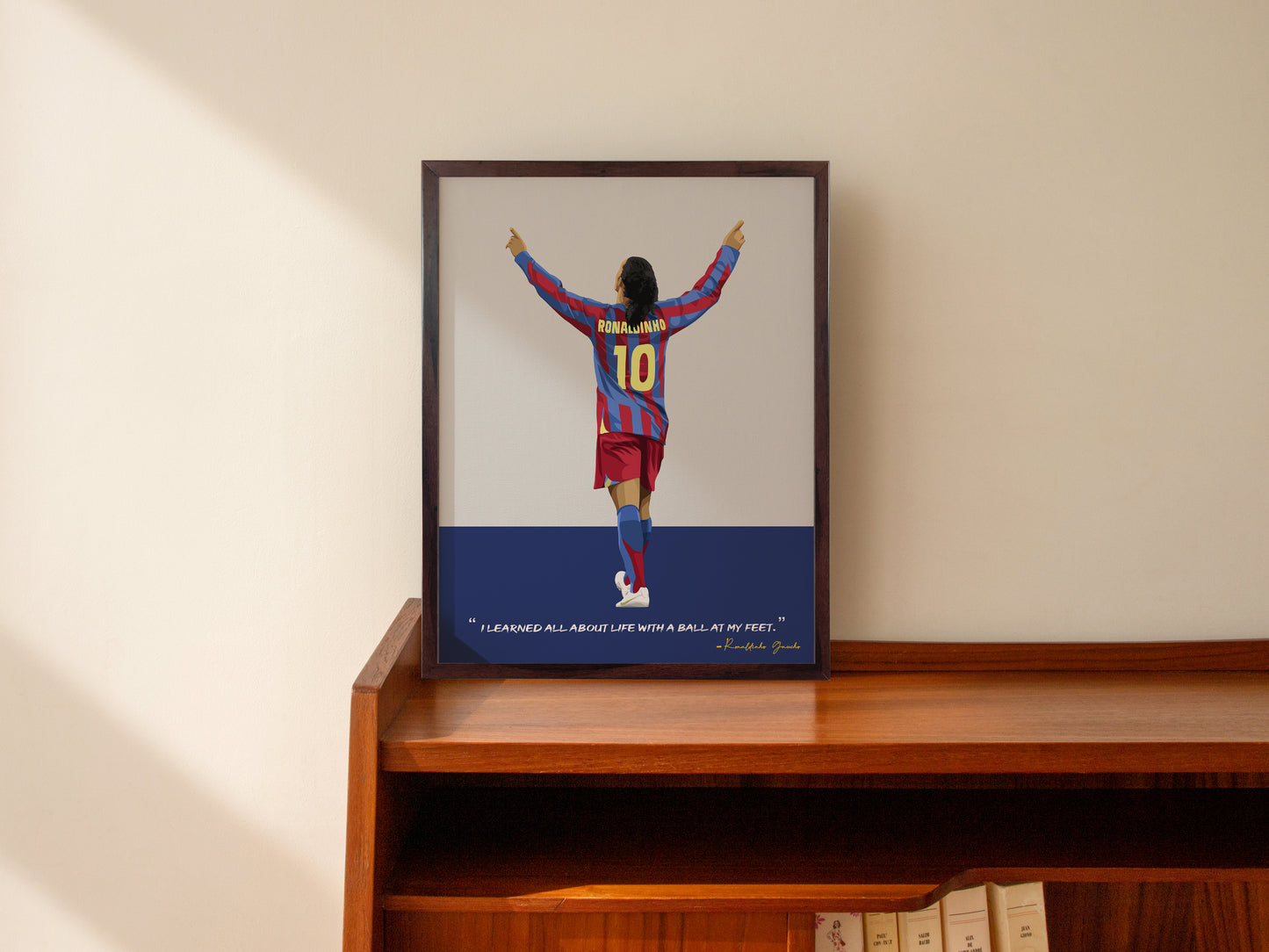 Ronaldinho Barcelona Framed Poster