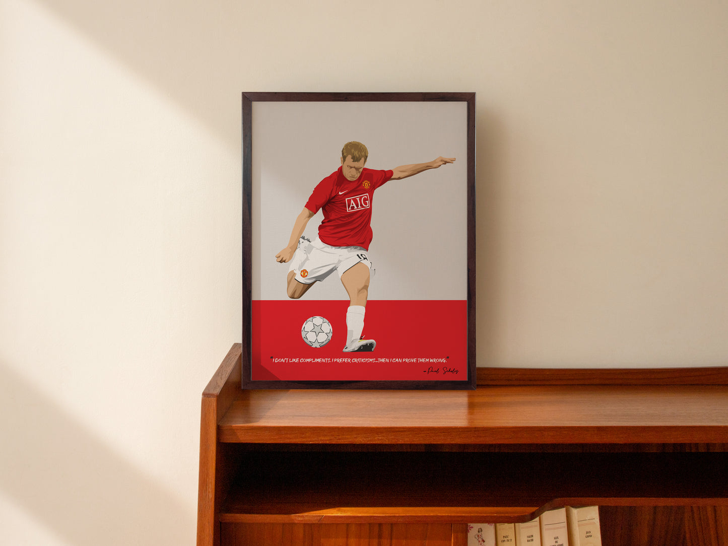 Paul Scholes Manchester United Framed Poster