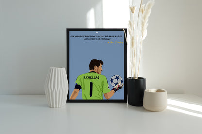 Iker Casillas Real Madrid Framed Poster