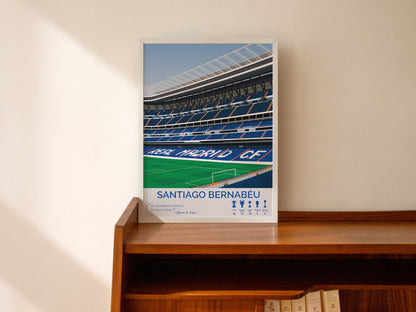 Santiago Bernabéu Stadium Real Madrid Framed Poster