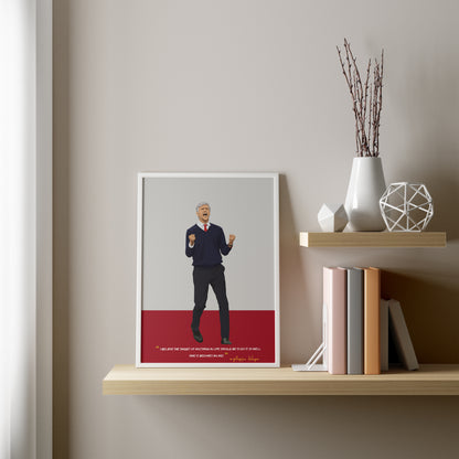 Arsene Wenger Arsenal Framed Poster