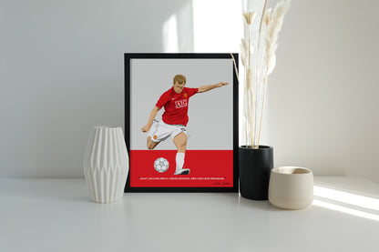 Paul Scholes Manchester United Framed Poster