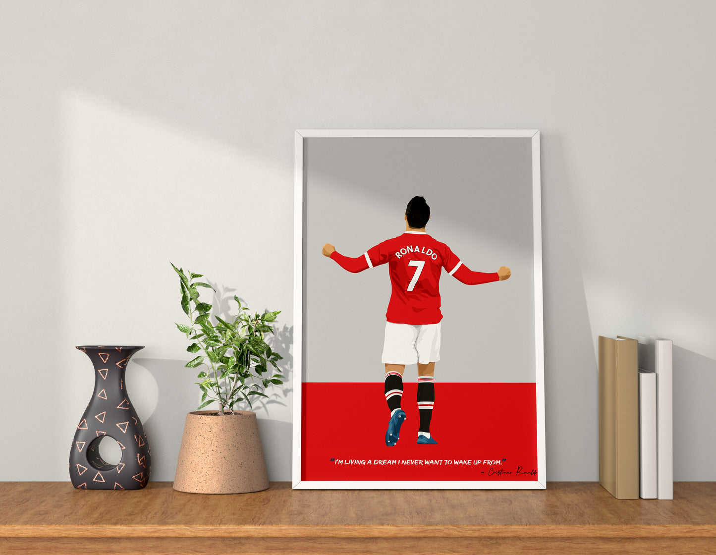 Cristiano Ronaldo Manchester United Framed Poster