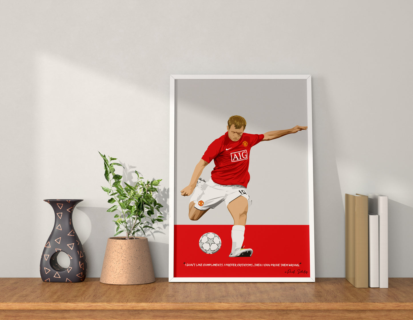 Paul Scholes Manchester United Framed Poster