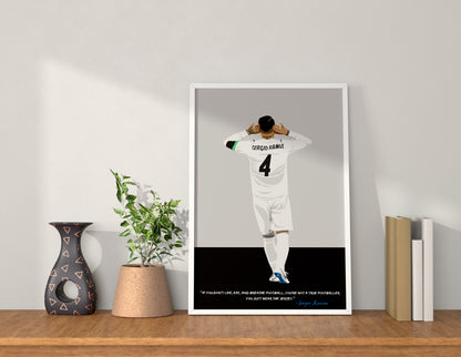 Sergio Ramos Real Madrid Framed Poster