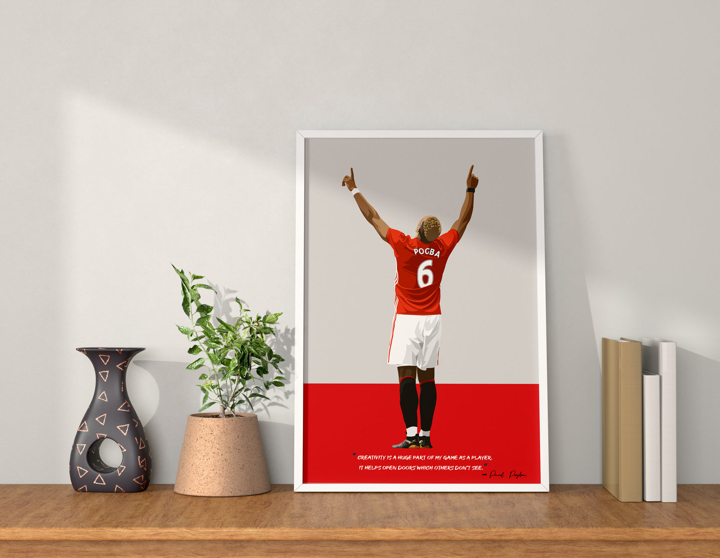 Paul Pogba Manchester United Framed Poster