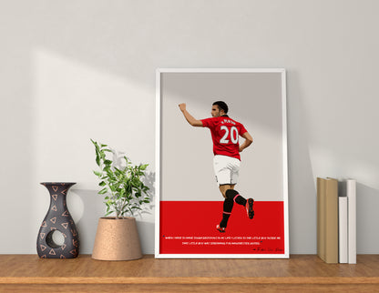 Robin van Persie Manchester United Framed Poster