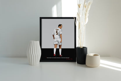 Zinedine Zidane Real Madrid Framed Poster